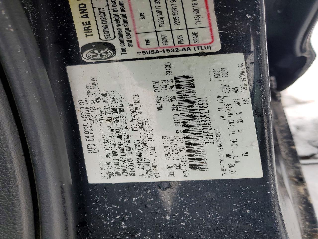 2011 FORD FUSION SEL photo 12