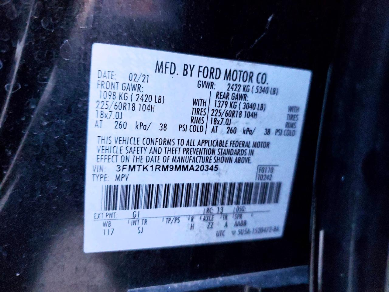 2021 FORD MUSTANG MACH-E SELECT photo 12