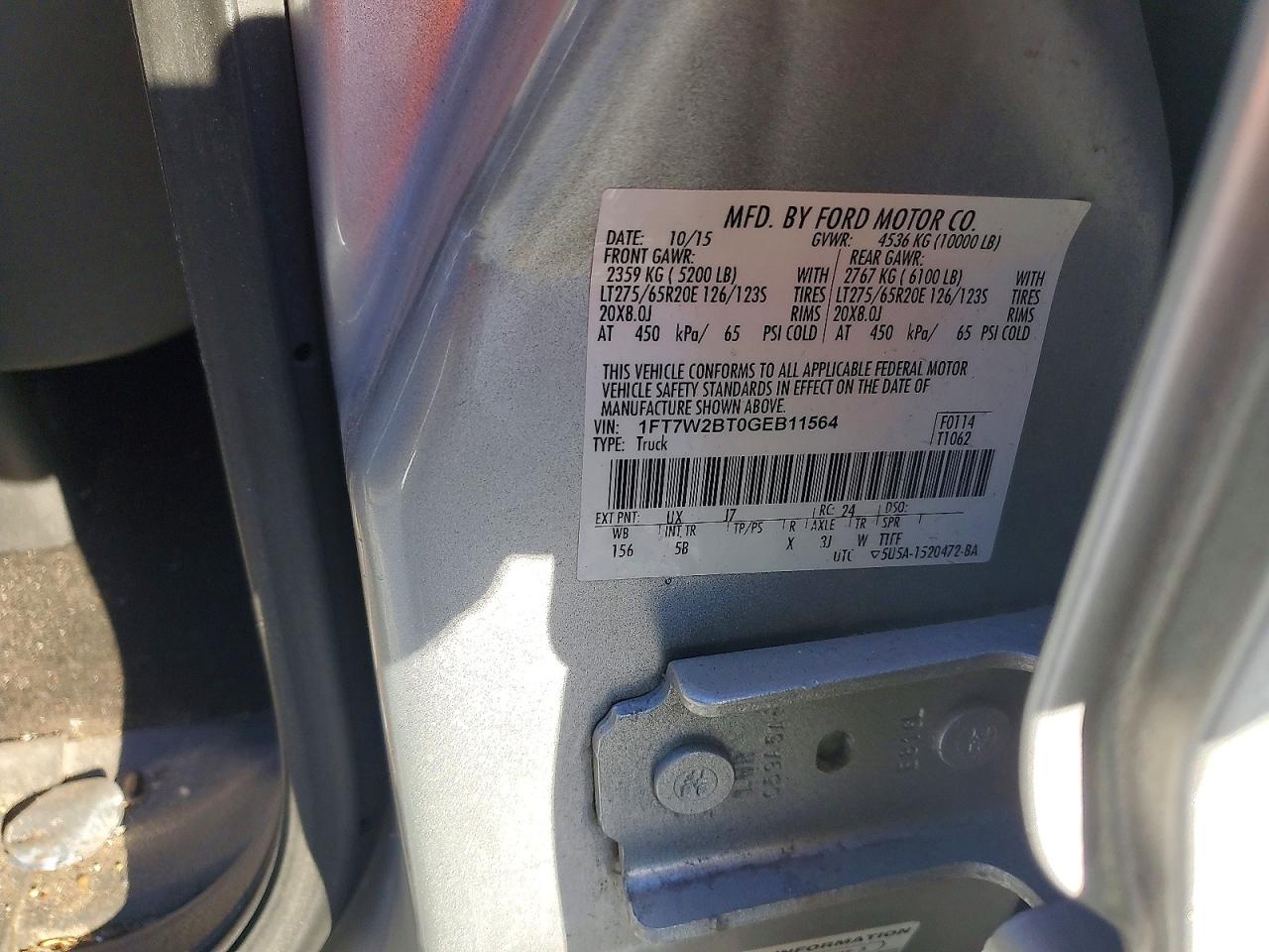 2016 FORD F250 SUPER DUTY photo 14