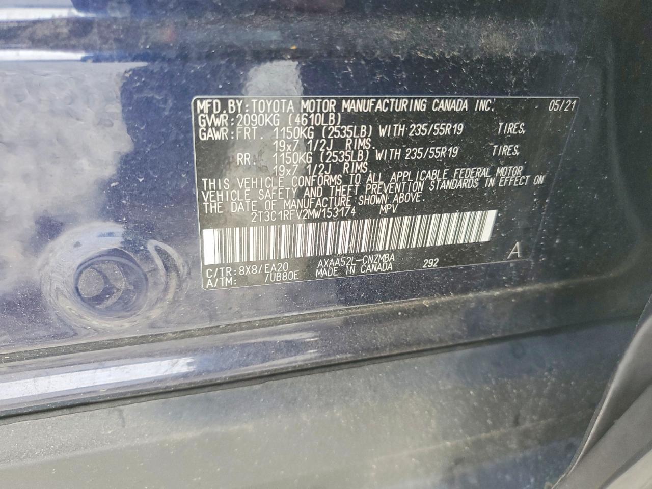 2021 TOYOTA RAV4 XLE PREMIUM photo 13