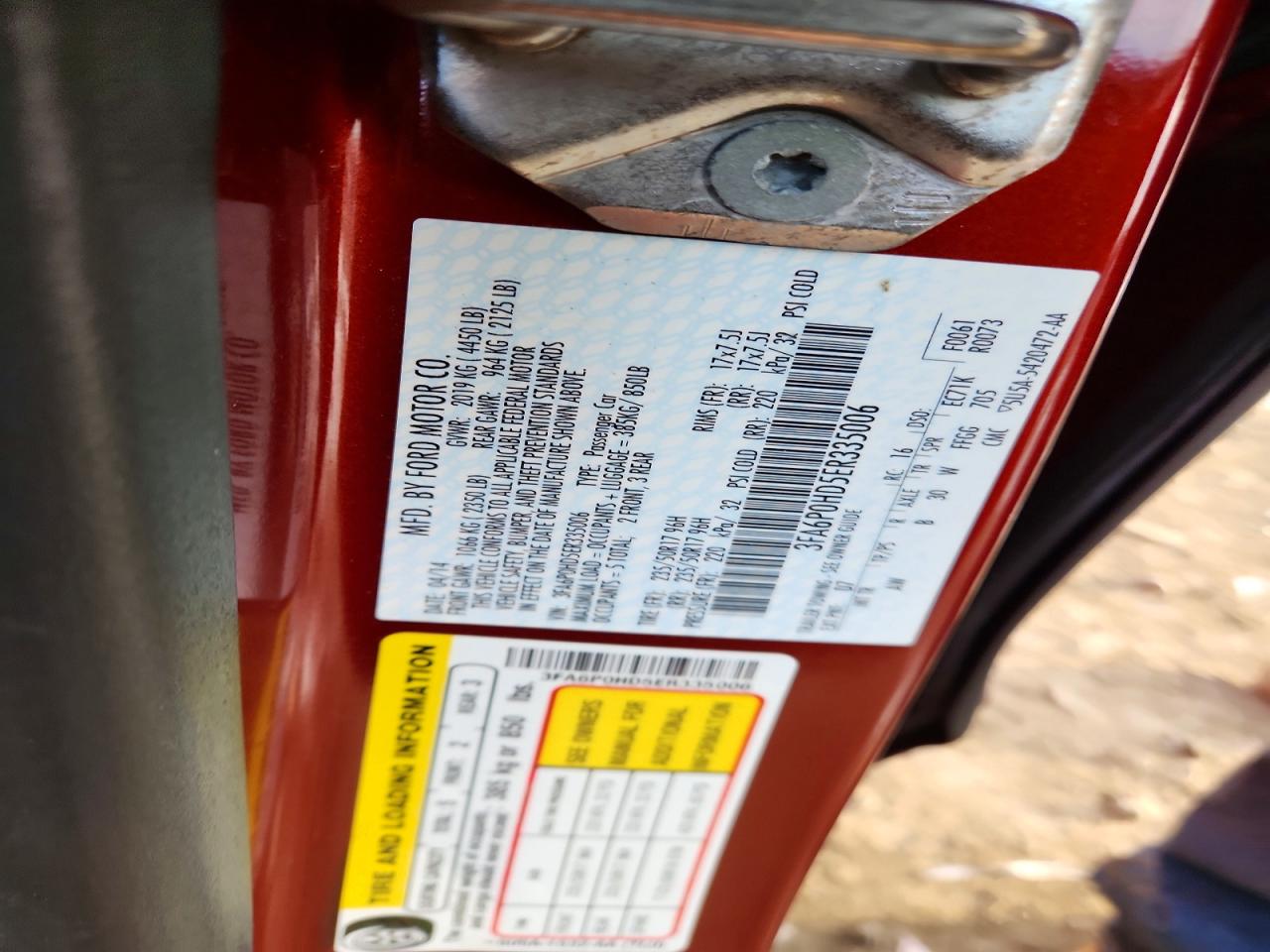 2014 FORD FUSION SE photo 12