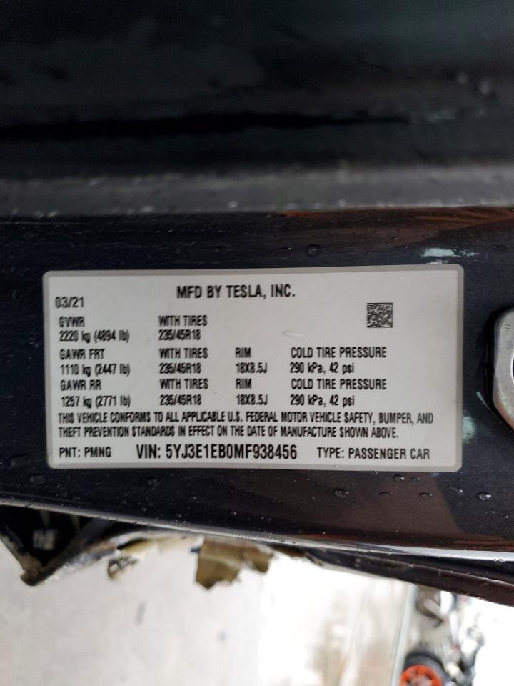 2021 TESLA MODEL 3 photo 23