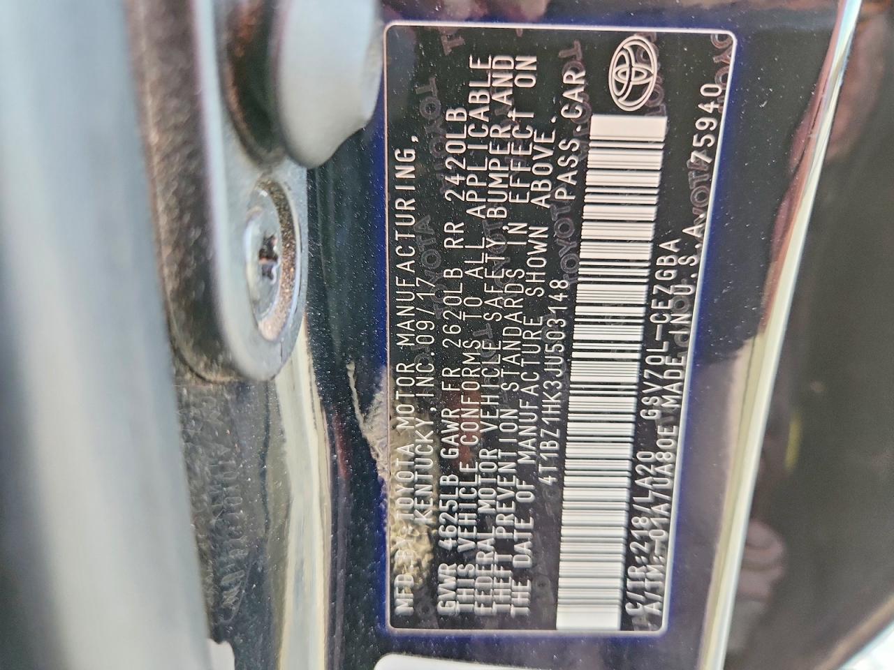 2018 TOYOTA CAMRY XSE photo 12