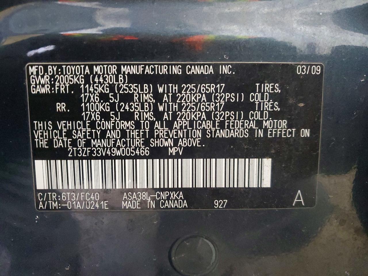 2009 TOYOTA RAV4 photo 13