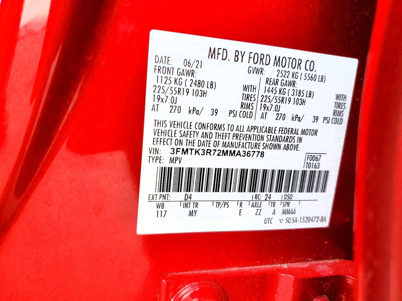 2021 FORD MUSTANG MACH-E PREMIUM photo 13