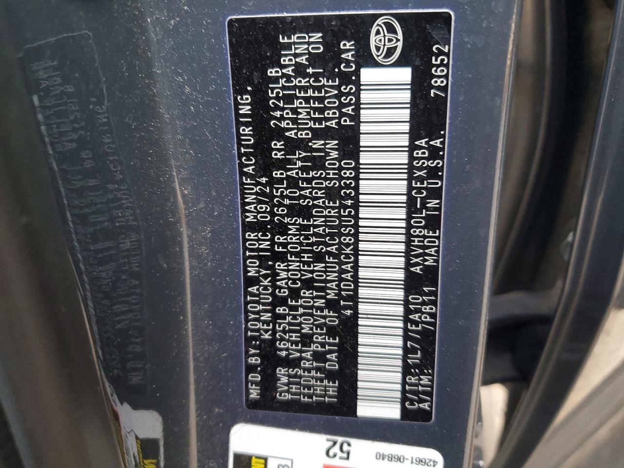 2025 TOYOTA CAMRY XSE photo 12