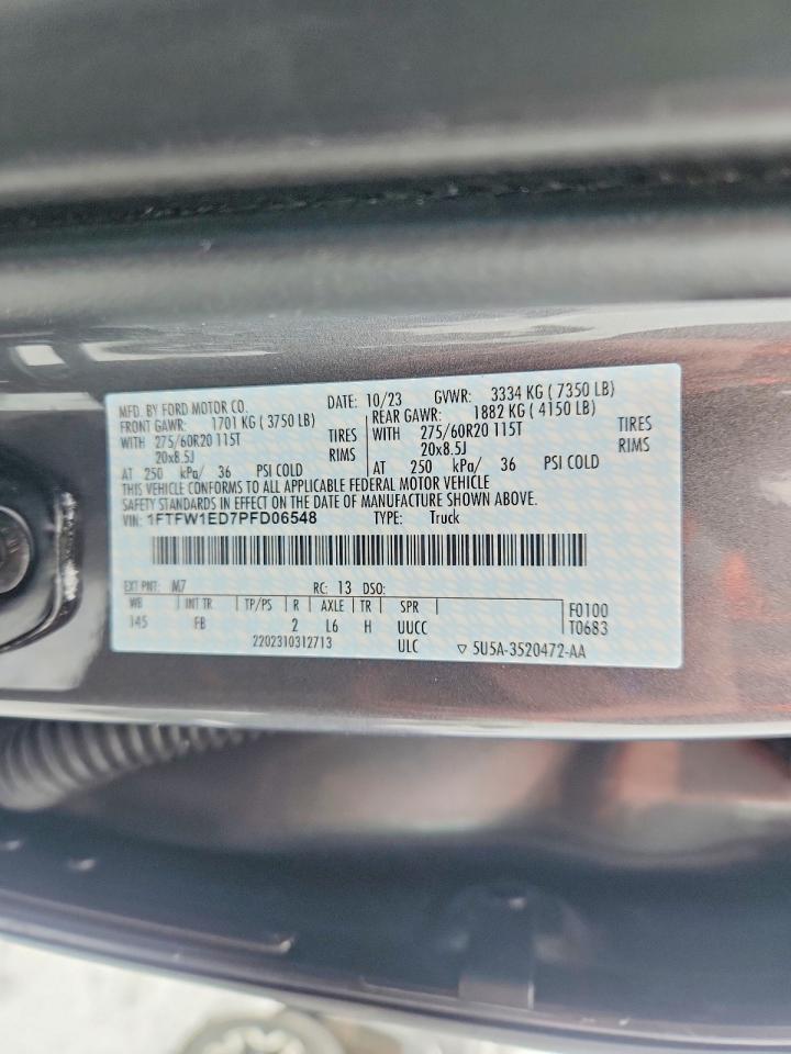 2023 FORD F150 SUPERCREW photo 12