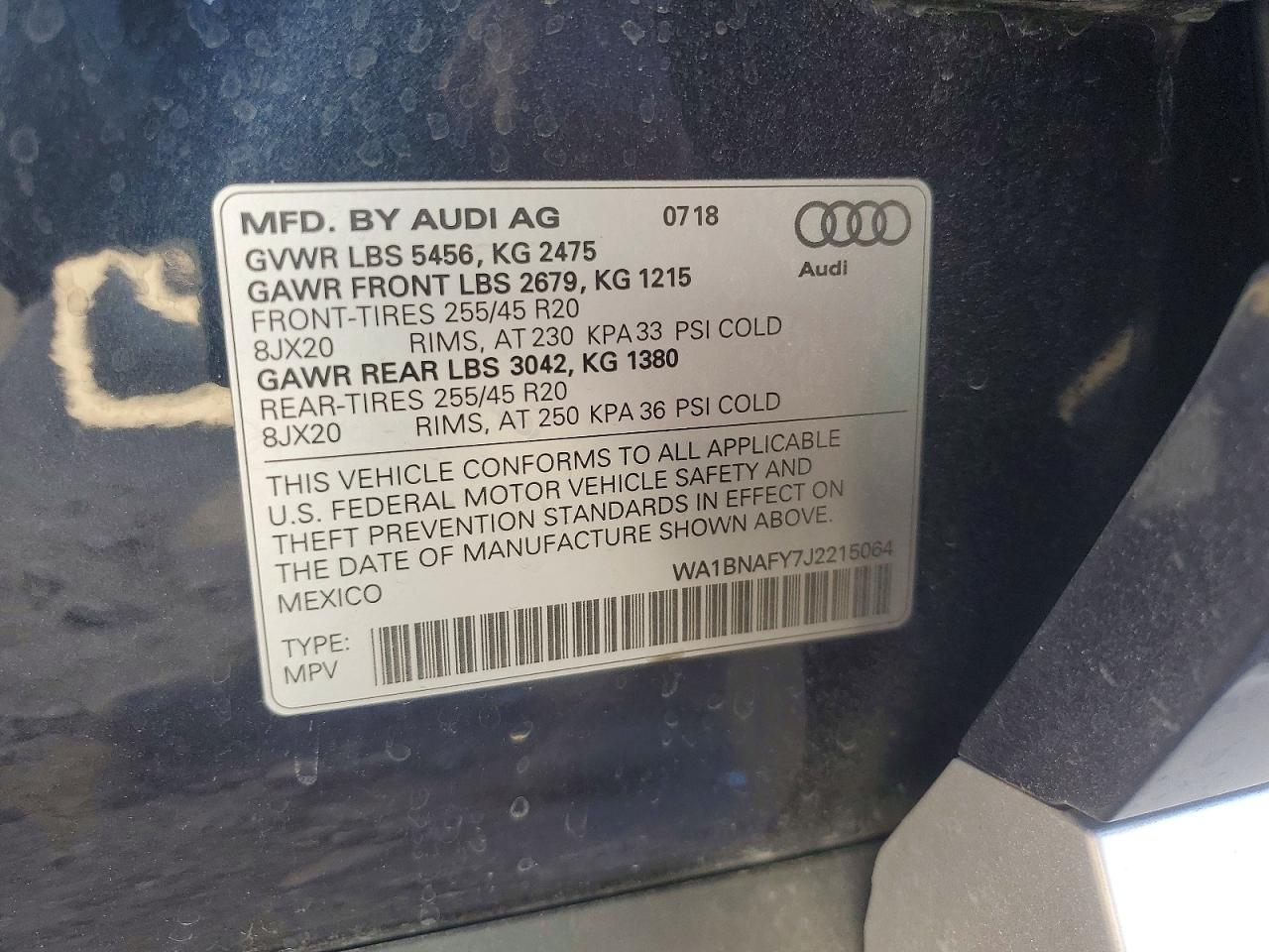2018 AUDI Q5 PREMIUM PLUS photo 13