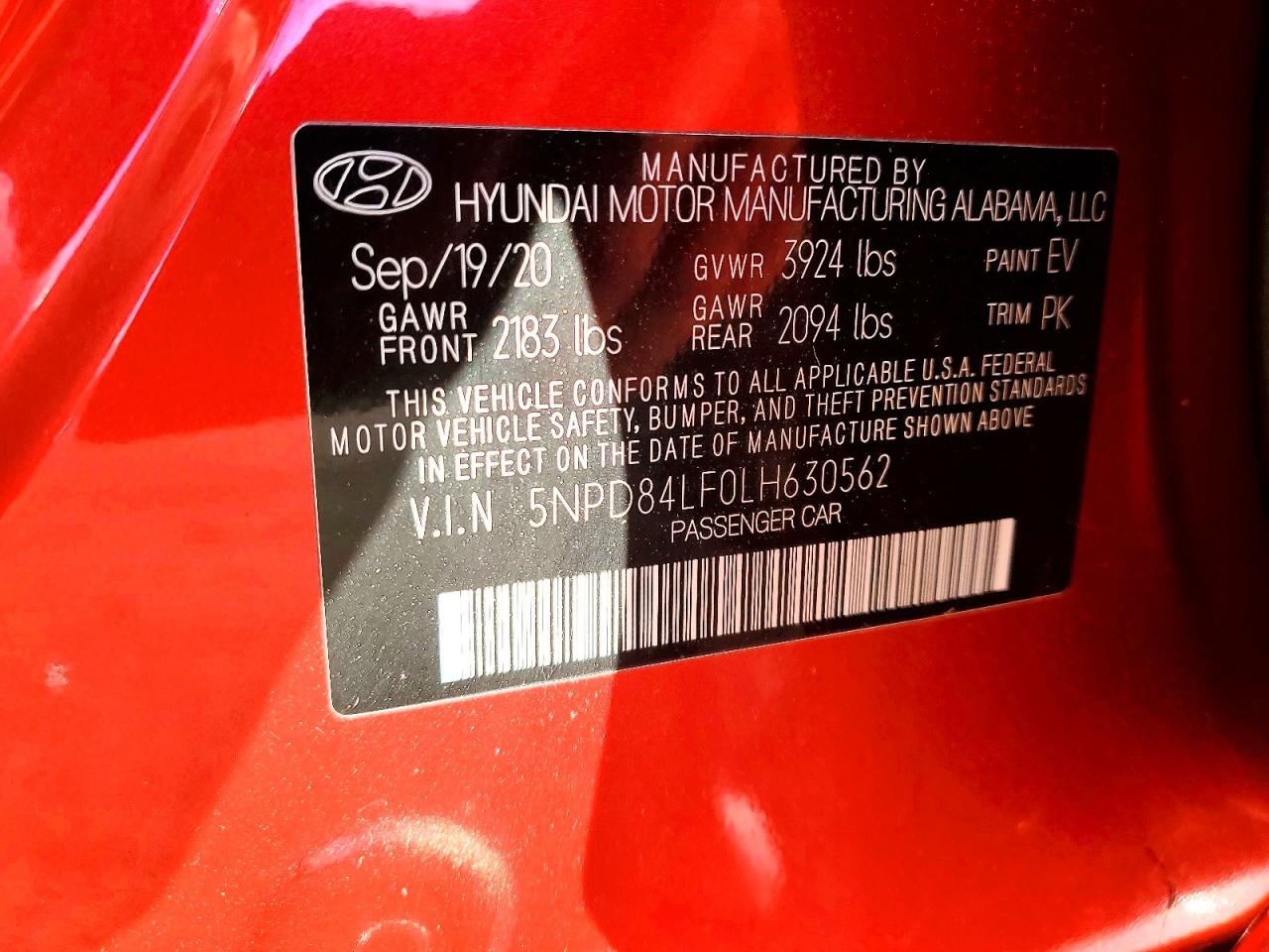 2020 HYUNDAI ELANTRA SEL photo 13
