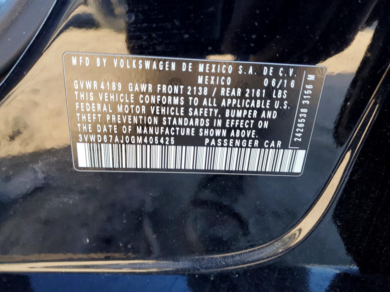 2016 VOLKSWAGEN JETTA SE photo 12