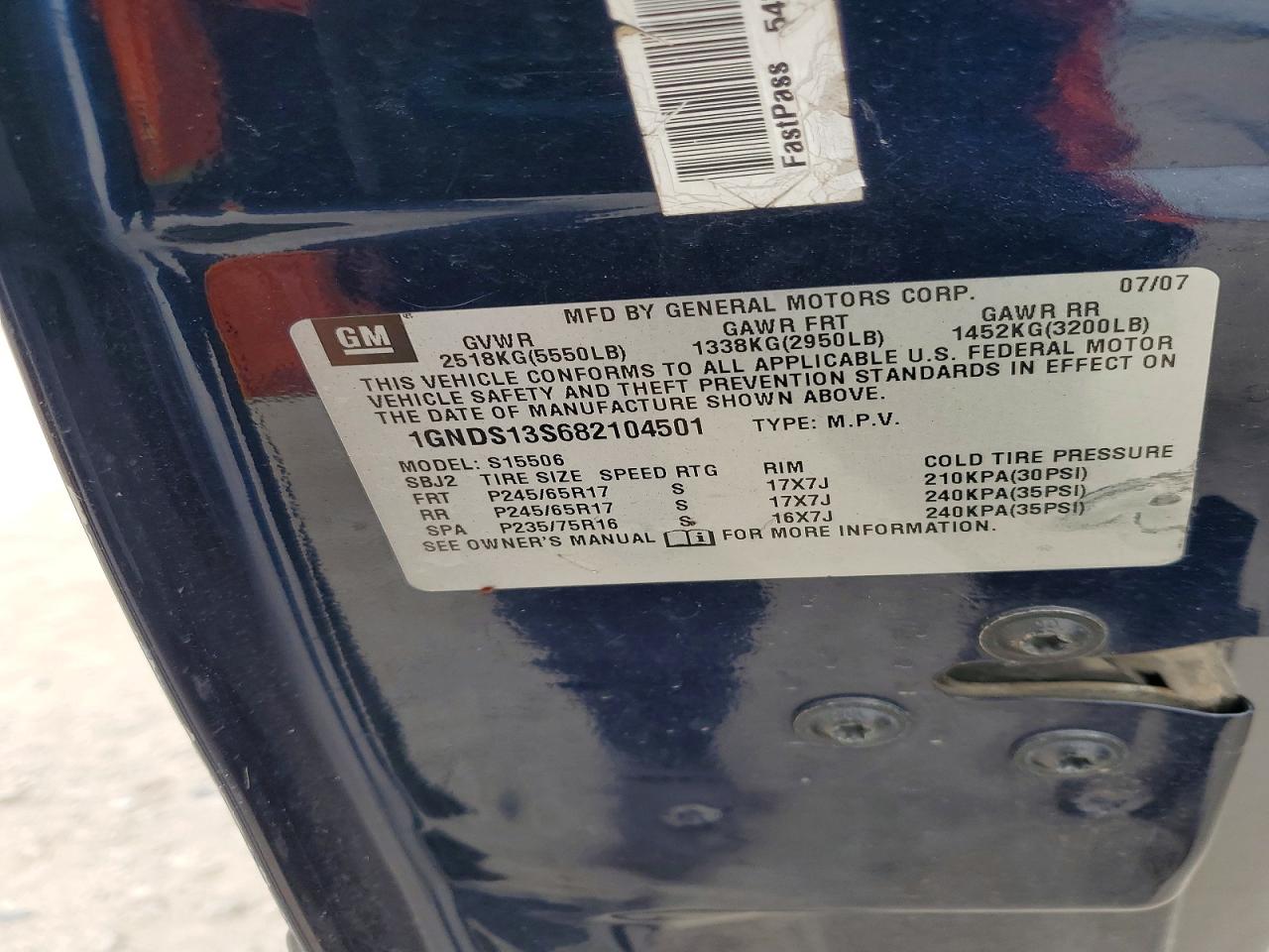 2008 CHEVROLET TRAILBLAZER LS photo 13