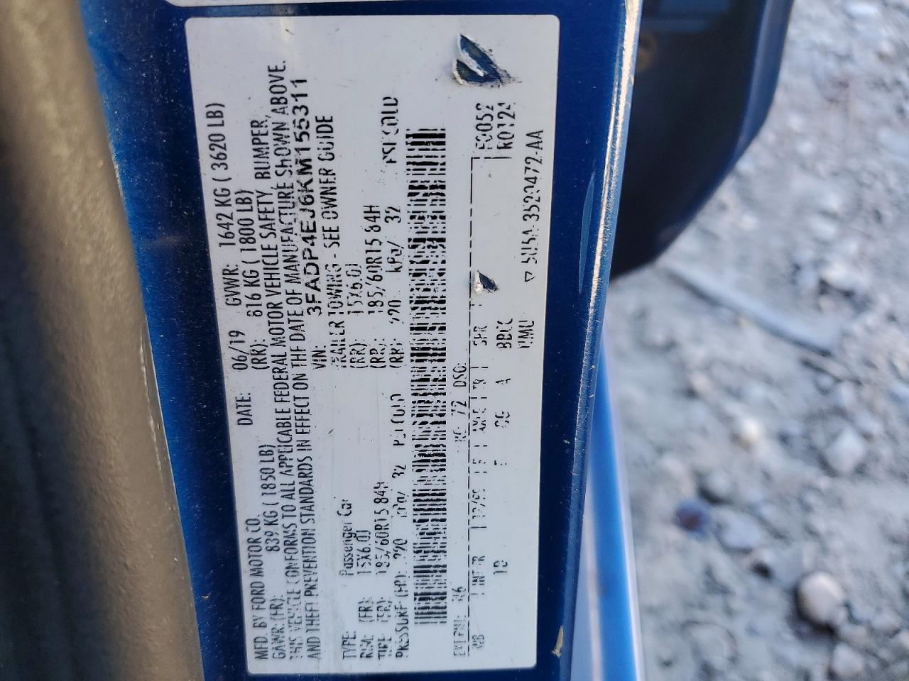 2019 FORD FIESTA SE photo 12