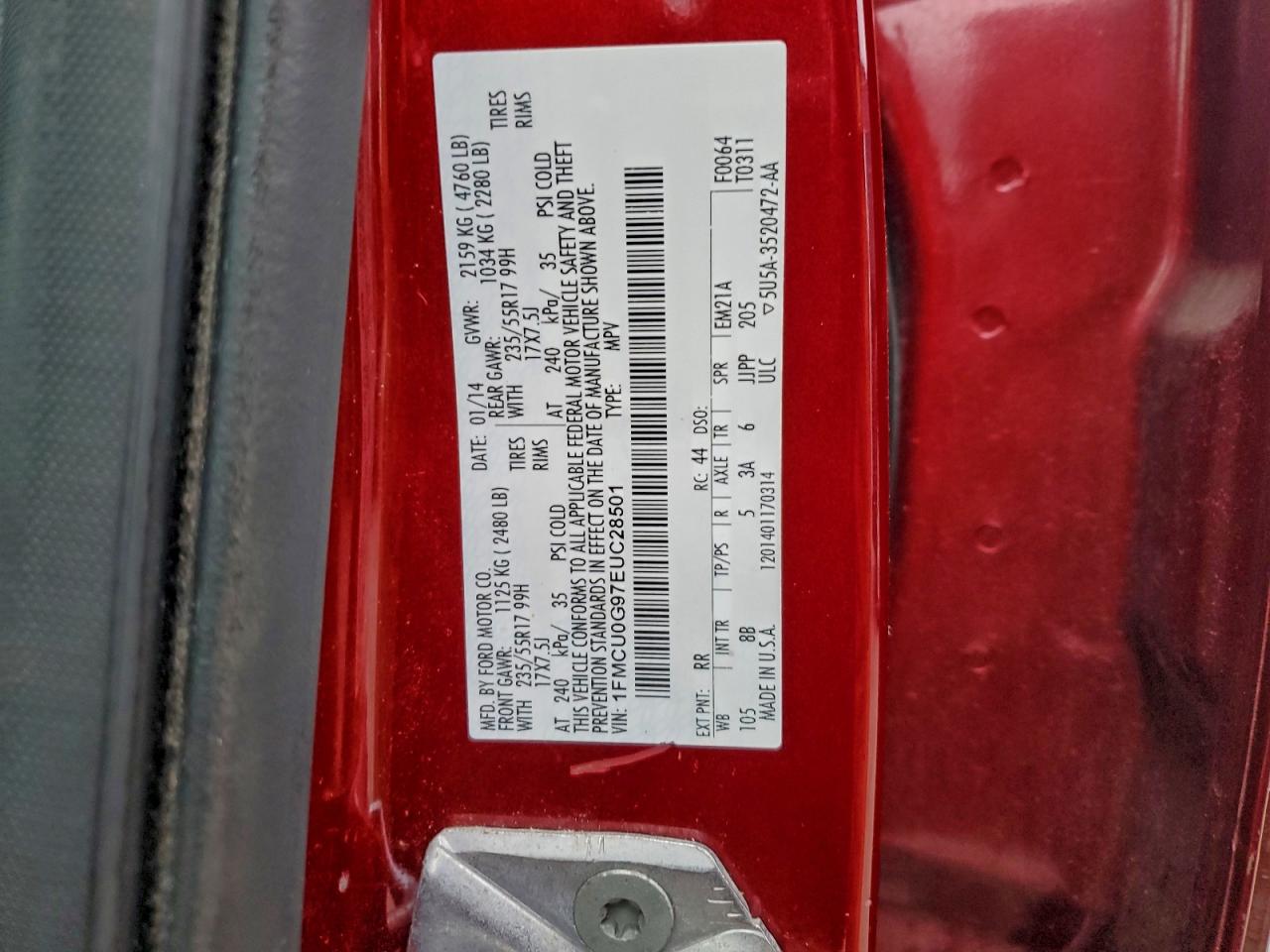2014 FORD ESCAPE SE photo 13
