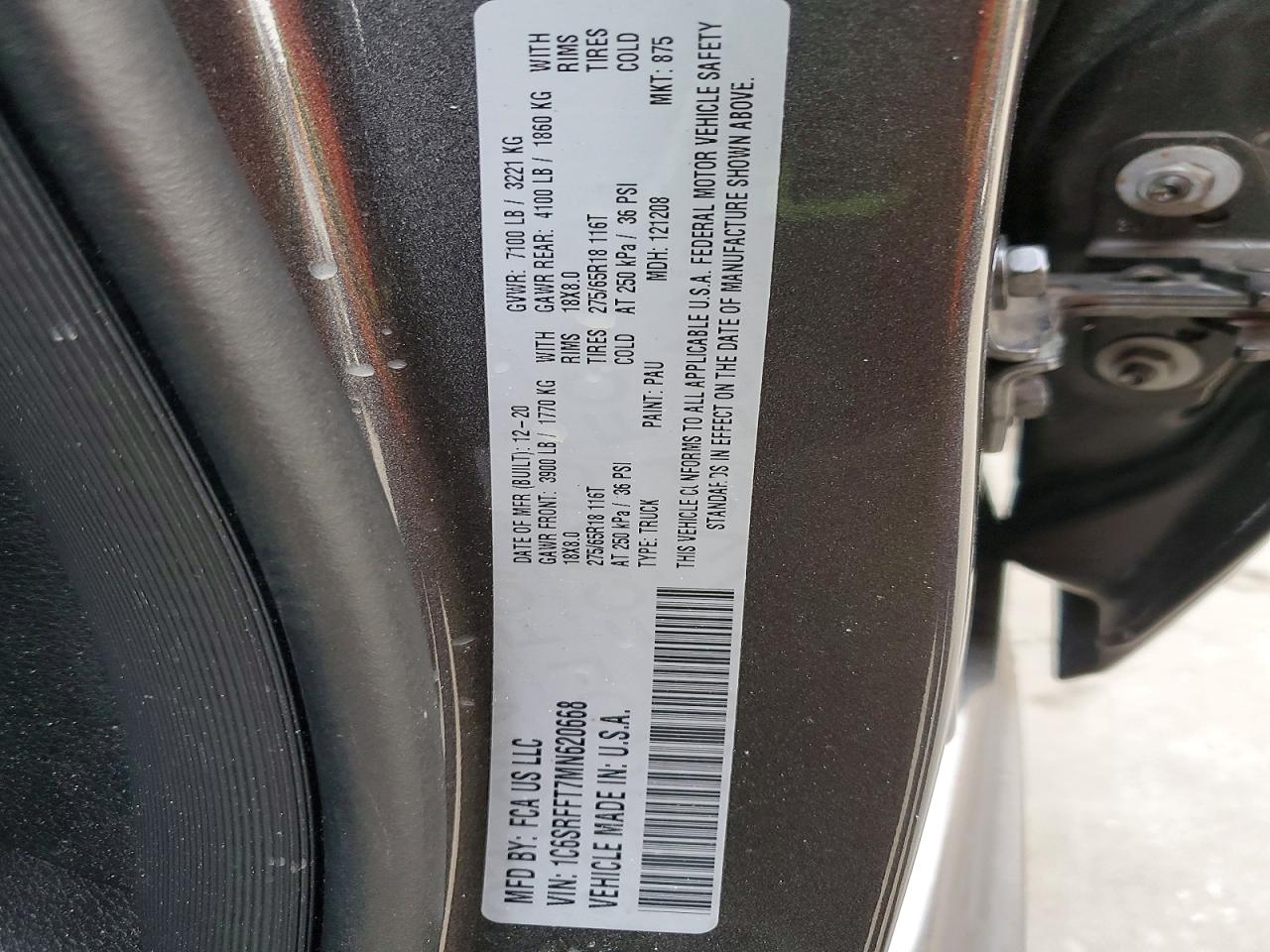 2021 RAM 1500 BIG HORN/LONE STAR photo 12