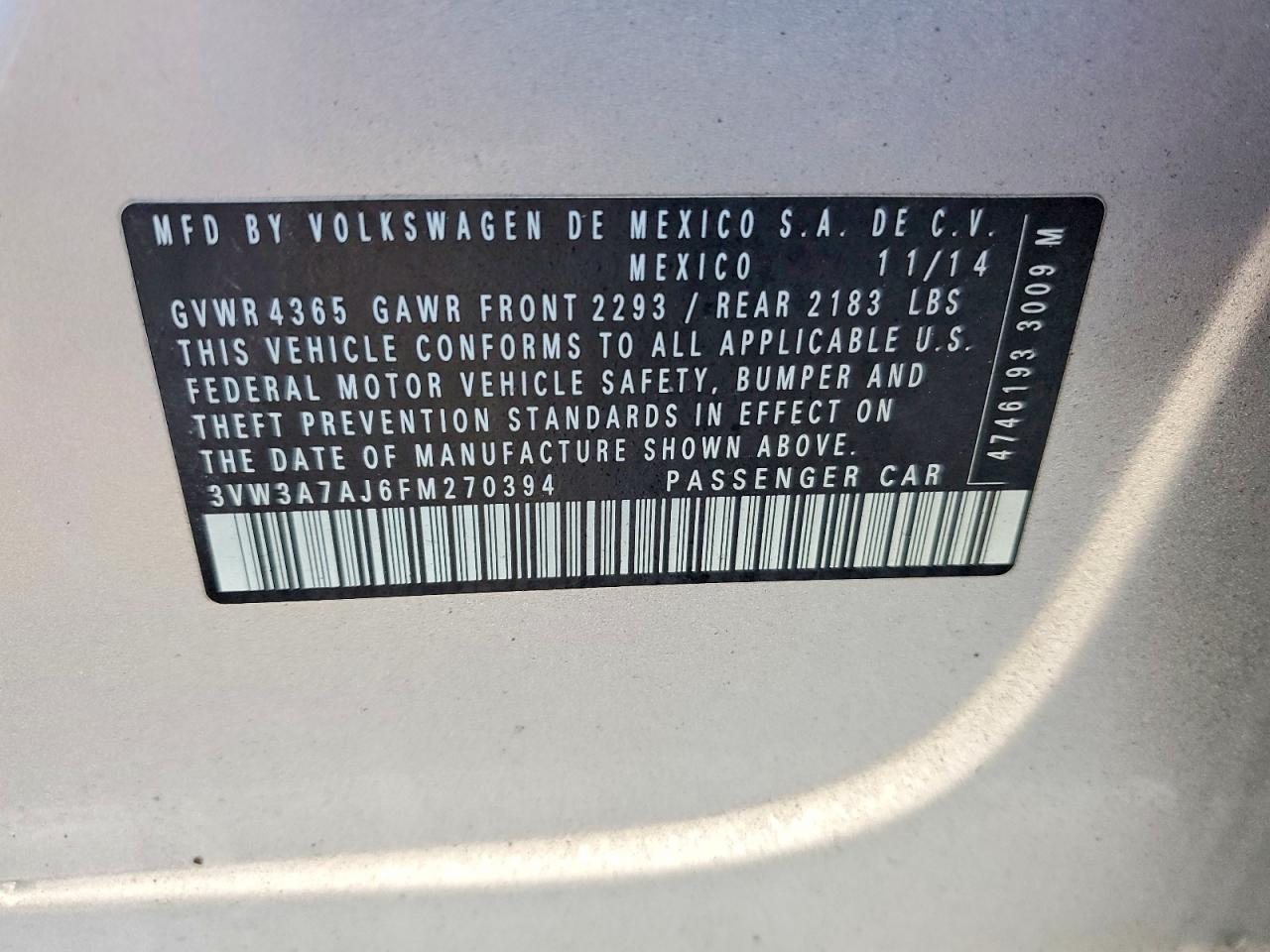 2015 VOLKSWAGEN JETTA TDI photo 12