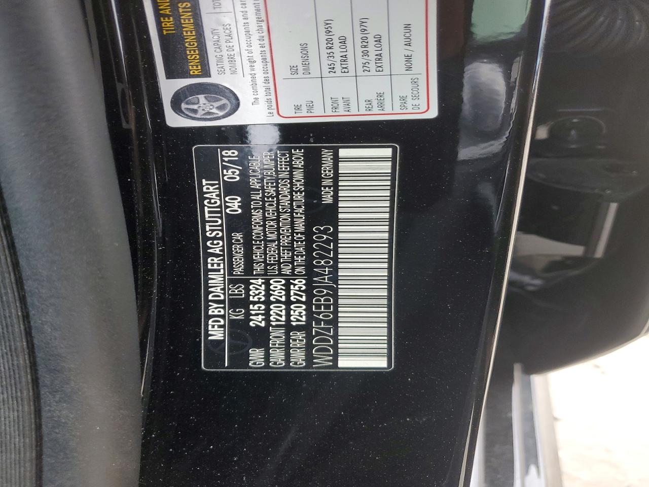 2018 MERCEDES-BENZ E 43 4MATIC AMG photo 12