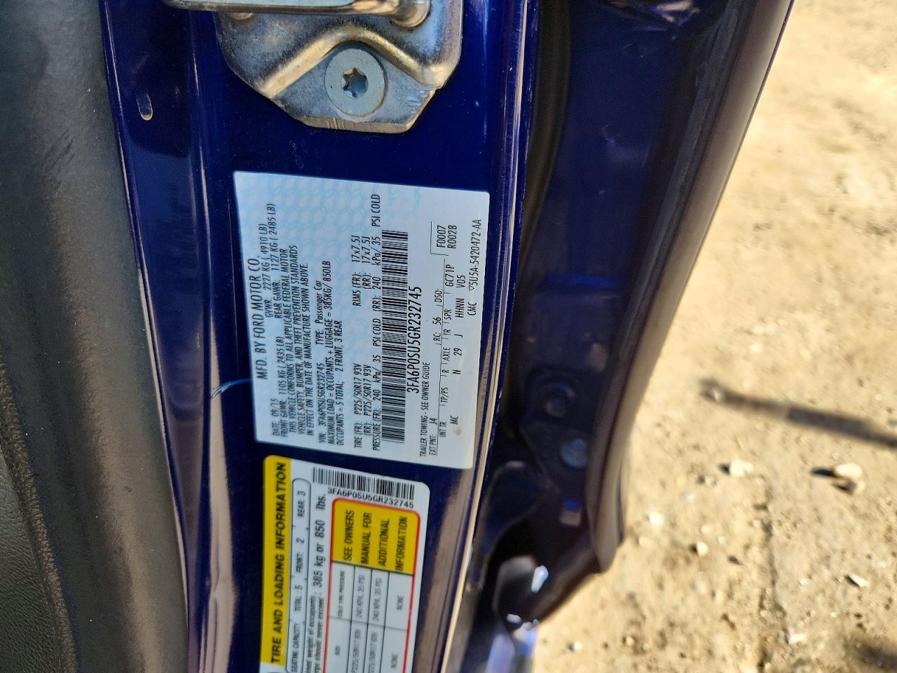 2016 FORD FUSION TITANIUM PHEV photo 23