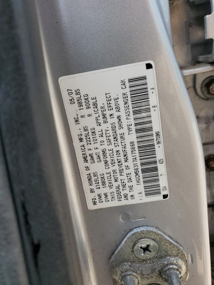 2007 HONDA ACCORD SE photo 23