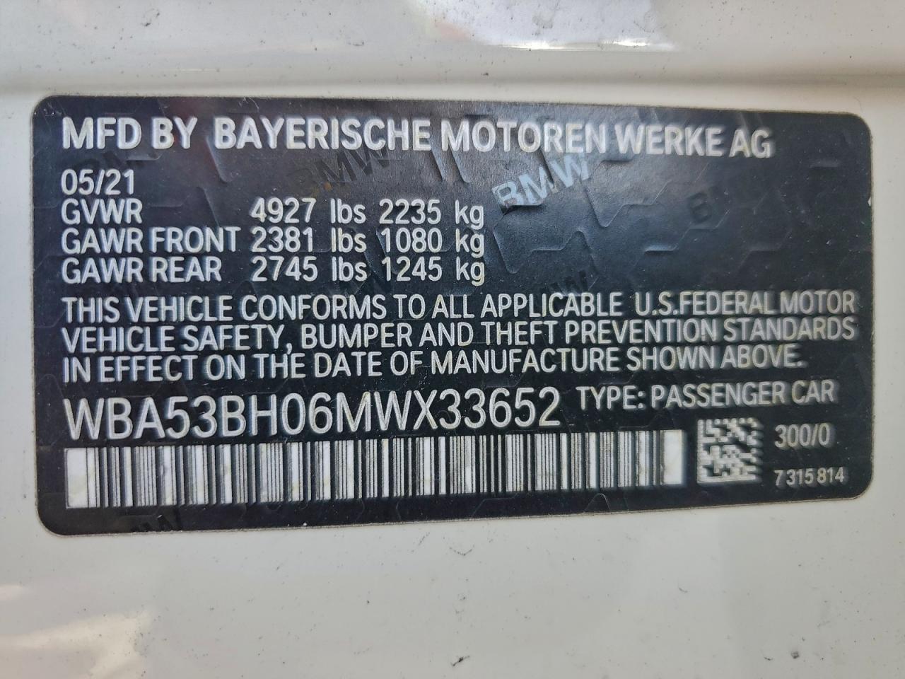 2021 BMW 530 I photo 13