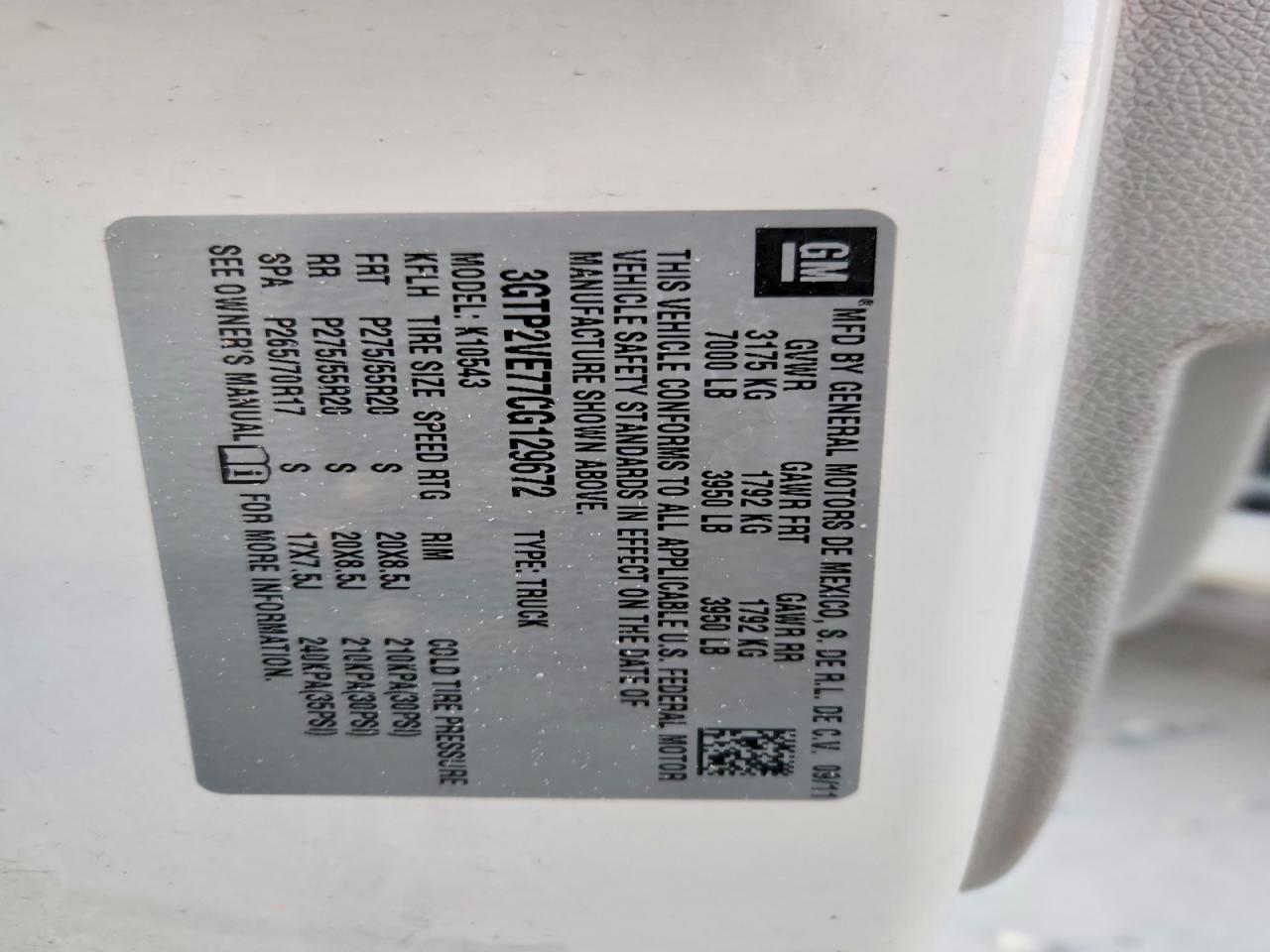 2012 GMC SIERRA K1500 SLE photo 13