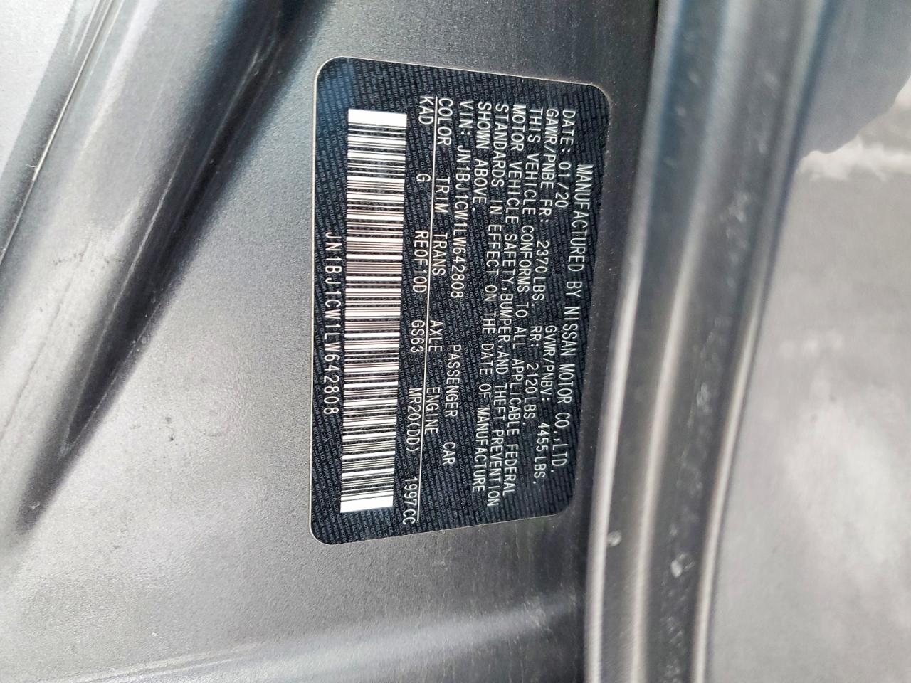 2020 NISSAN ROGUE SPORT S photo 23
