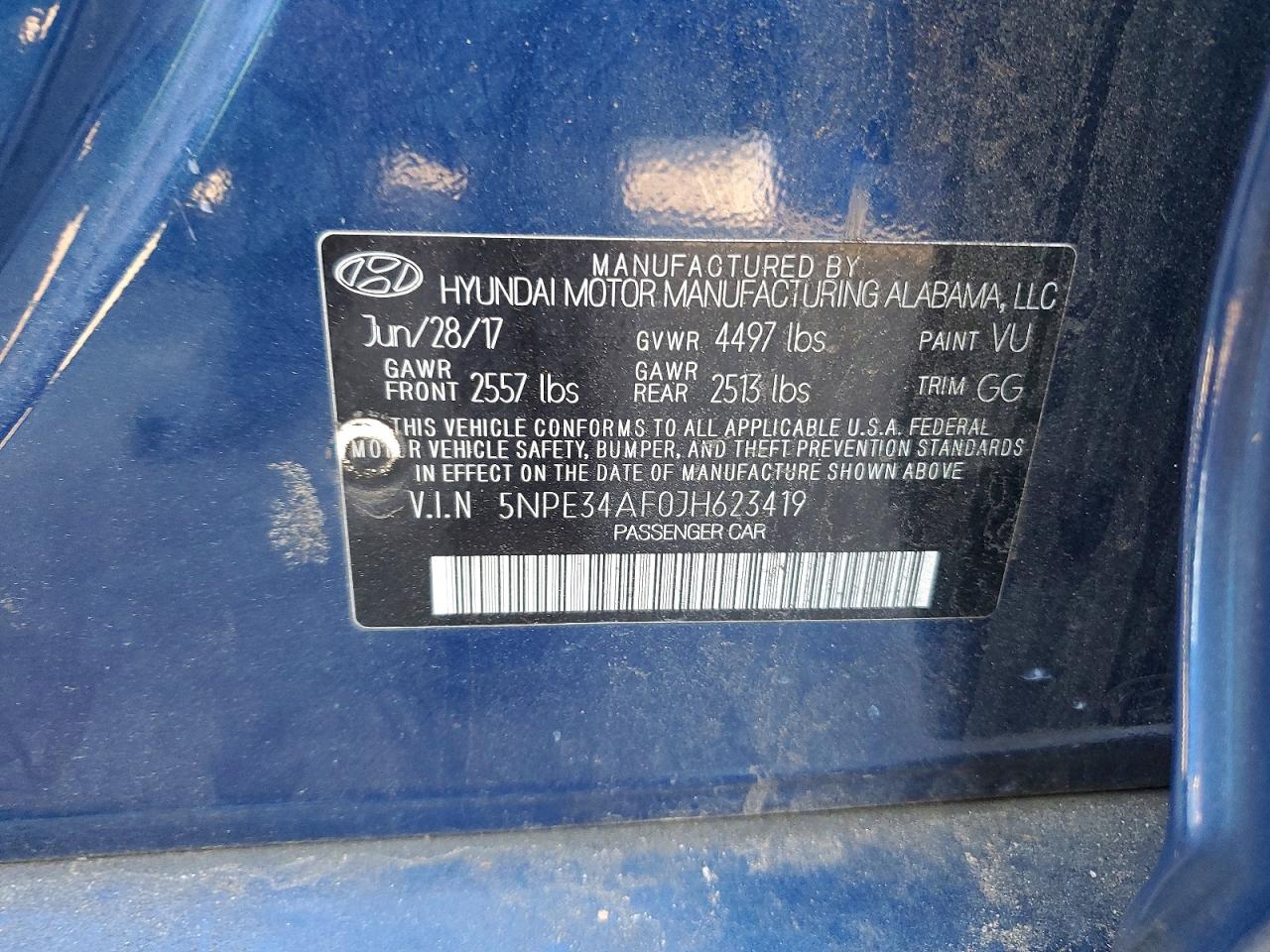 2018 HYUNDAI SONATA SEL photo 12