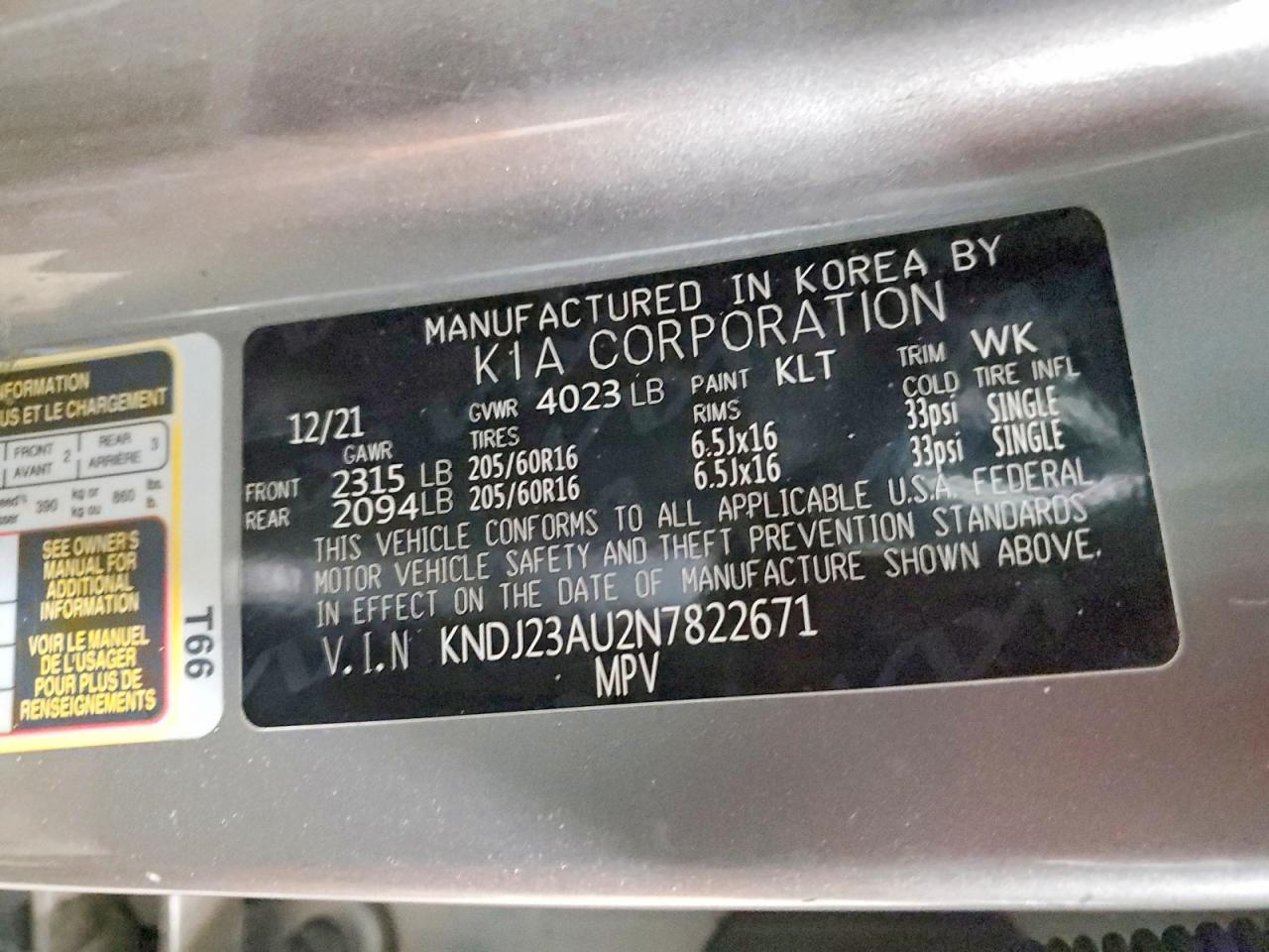 2022 KIA SOUL LX photo 25