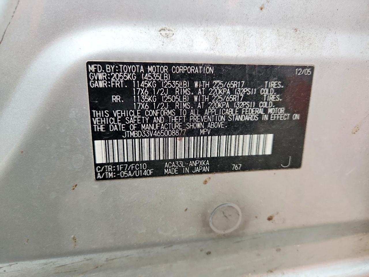 2006 TOYOTA RAV4 photo 13
