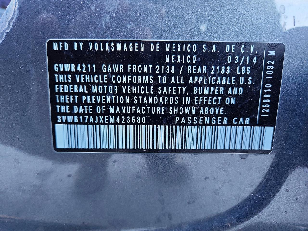2014 VOLKSWAGEN JETTA SE photo 34