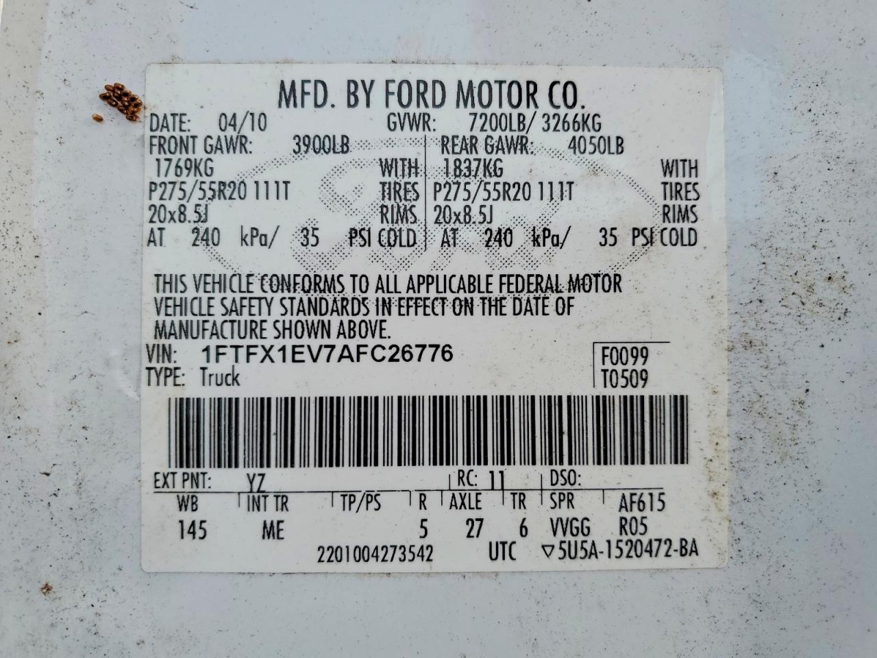 2010 FORD F150 SUPER CAB photo 12