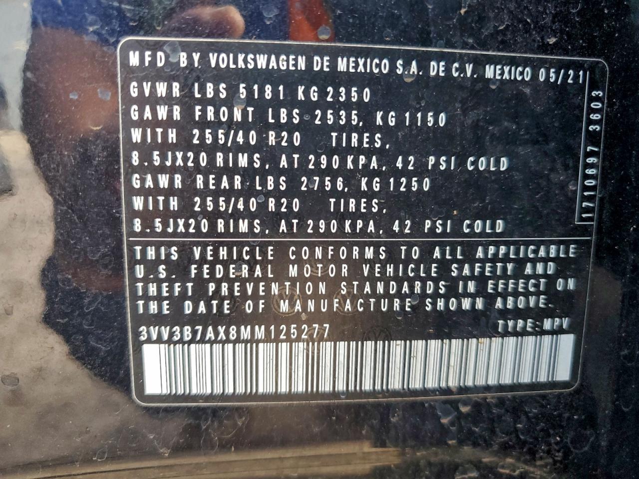 2021 VOLKSWAGEN TIGUAN SE photo 13
