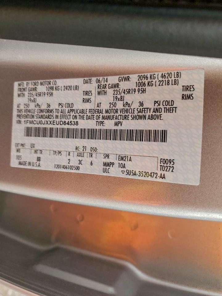 2014 FORD ESCAPE TITANIUM photo 13