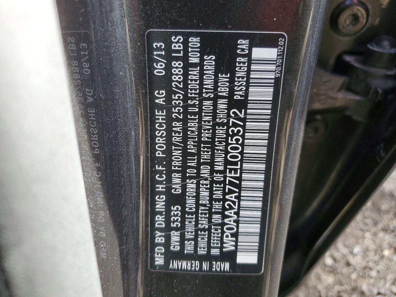 2014 PORSCHE PANAMERA 2 photo 12