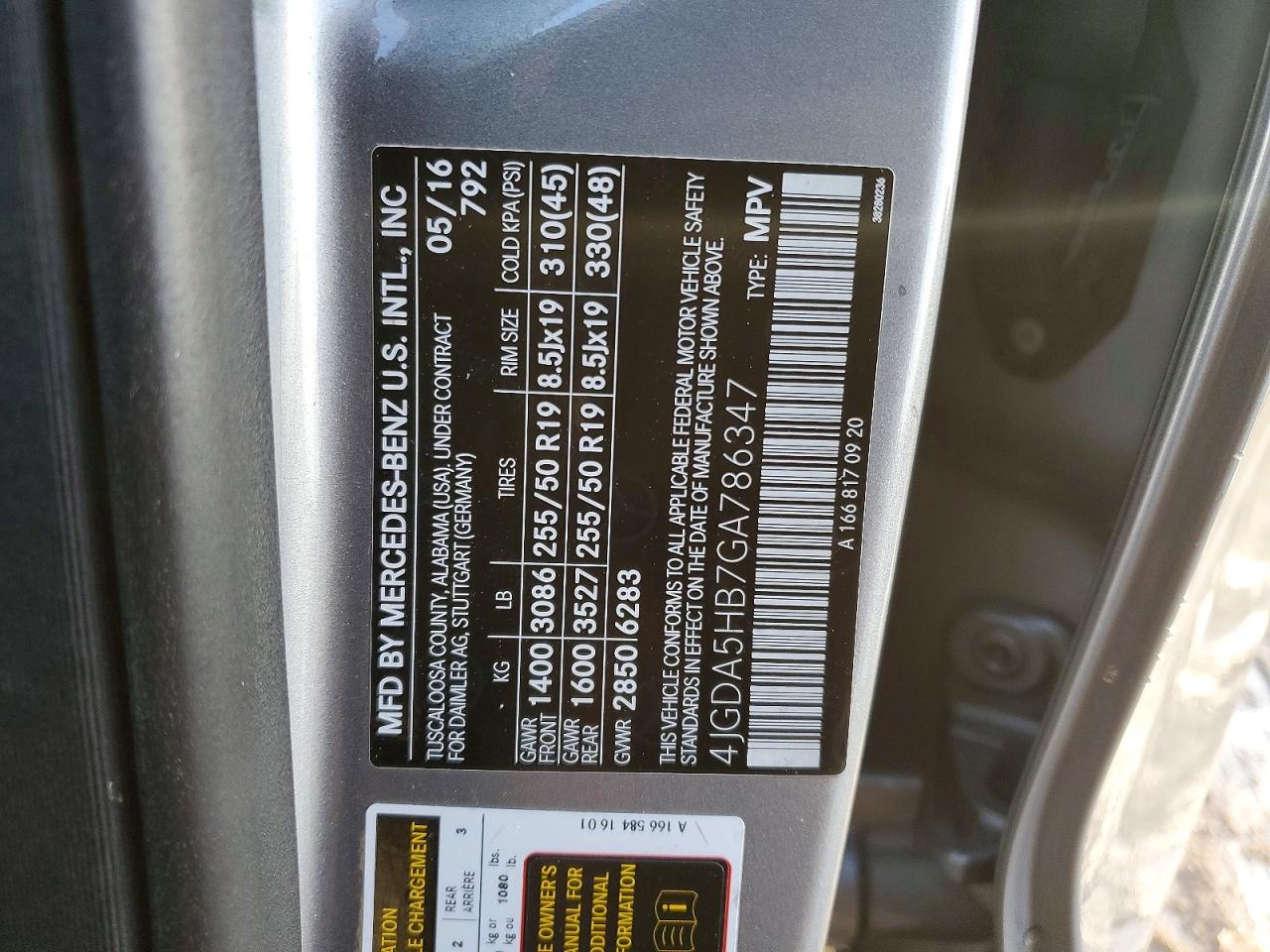 2016 MERCEDES-BENZ GLE 350 4MATIC photo 13