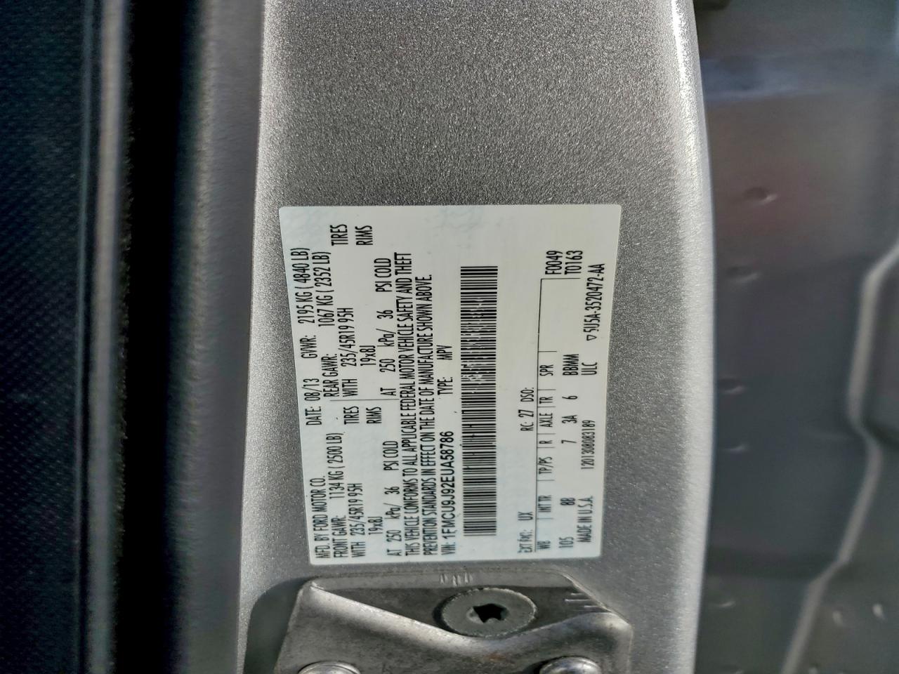 2014 FORD ESCAPE TITANIUM photo 13