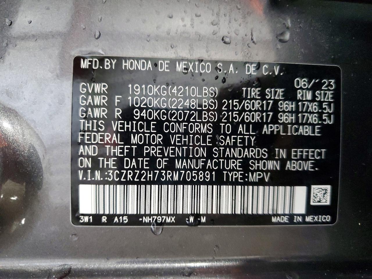 2024 HONDA HR-V EXL photo 25