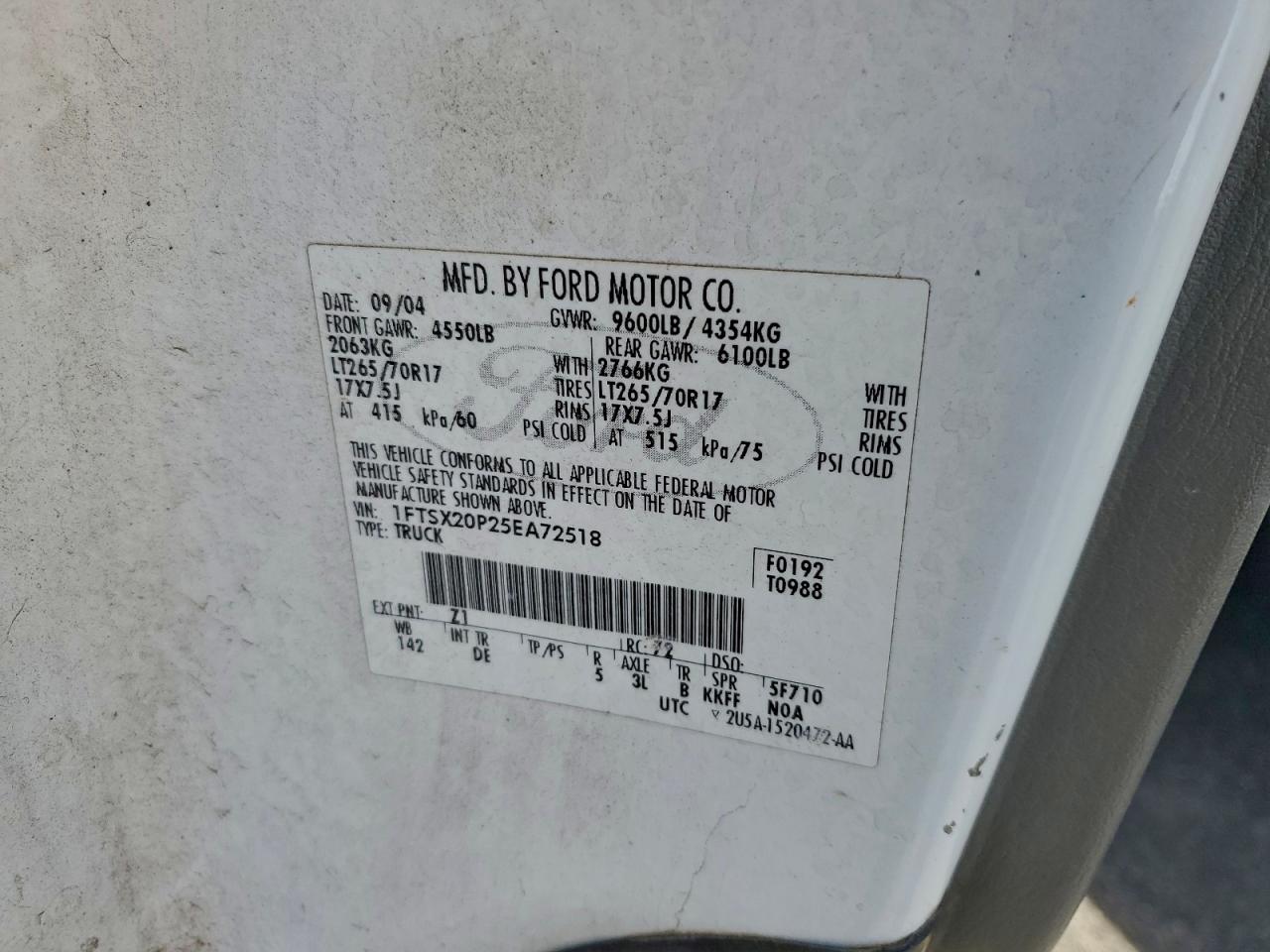2005 FORD F250 SUPER DUTY photo 12