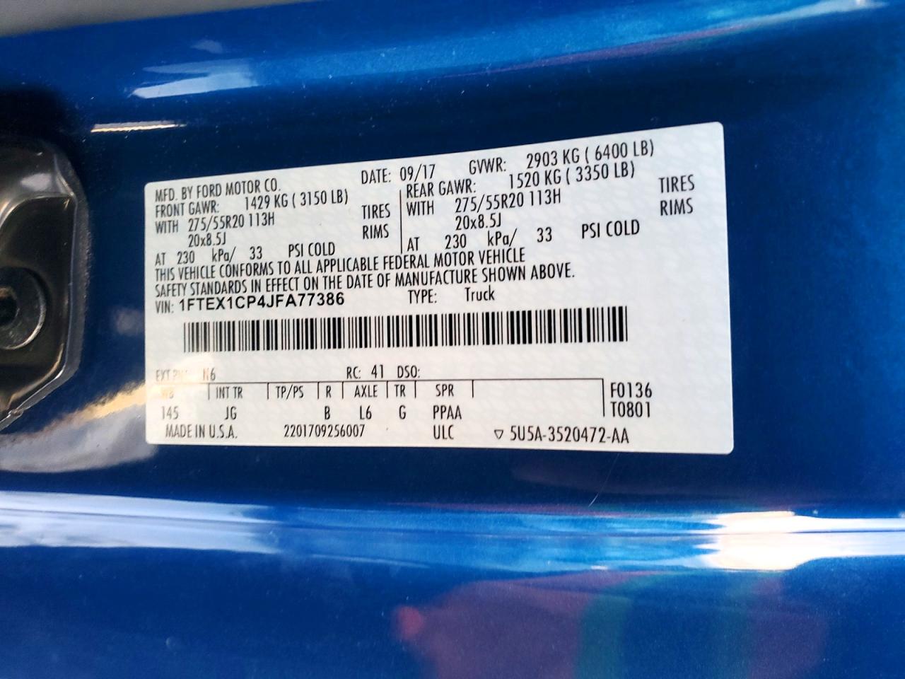 2018 FORD F150 SUPER CAB photo 12