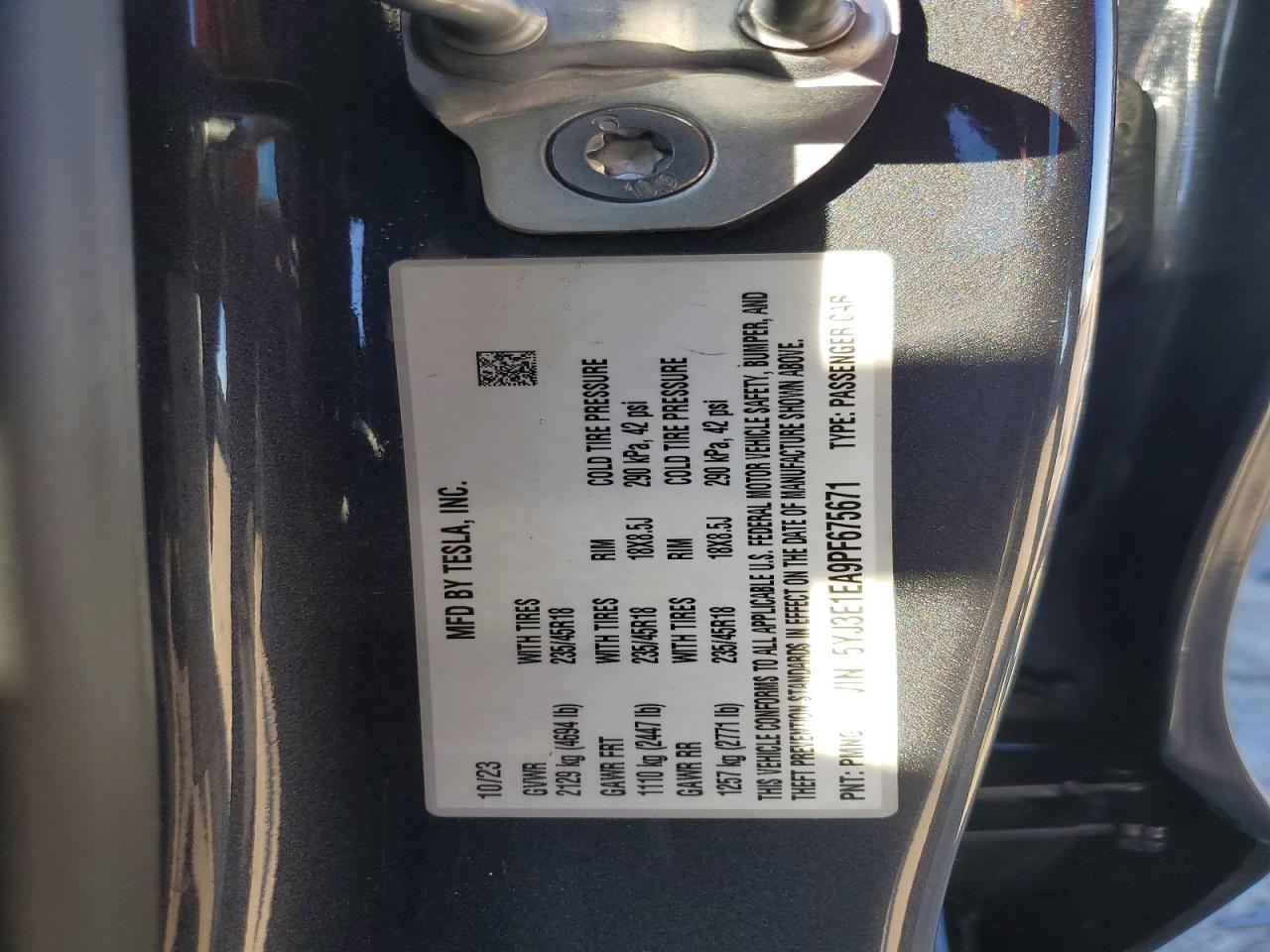2023 TESLA MODEL 3 photo 25