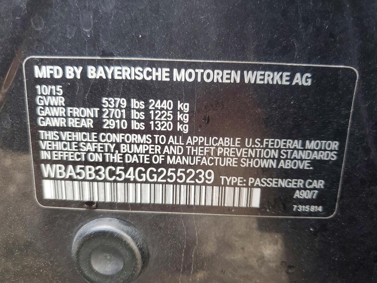 2016 BMW 535 XI photo 12