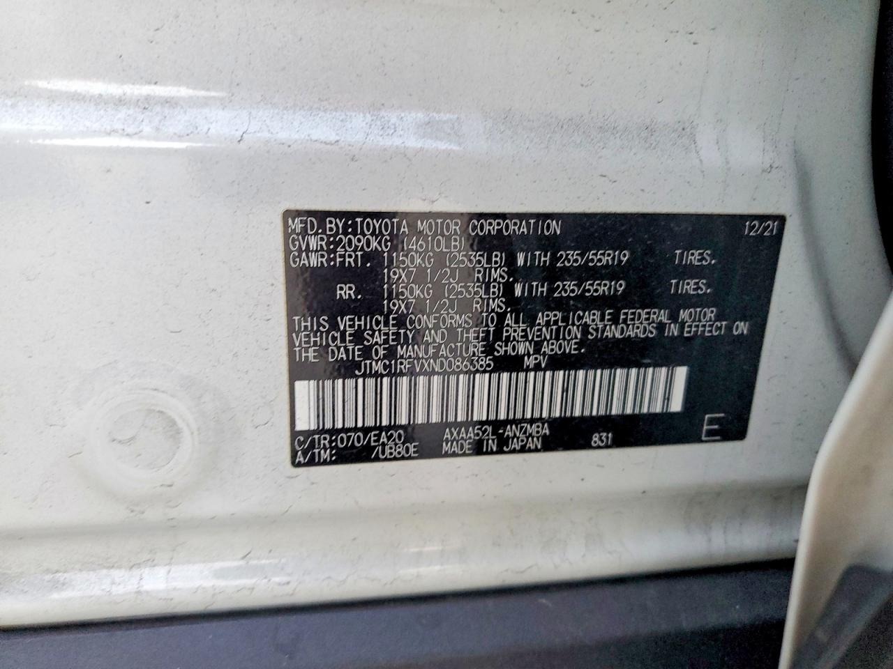 2022 TOYOTA RAV4 XLE PREMIUM photo 13