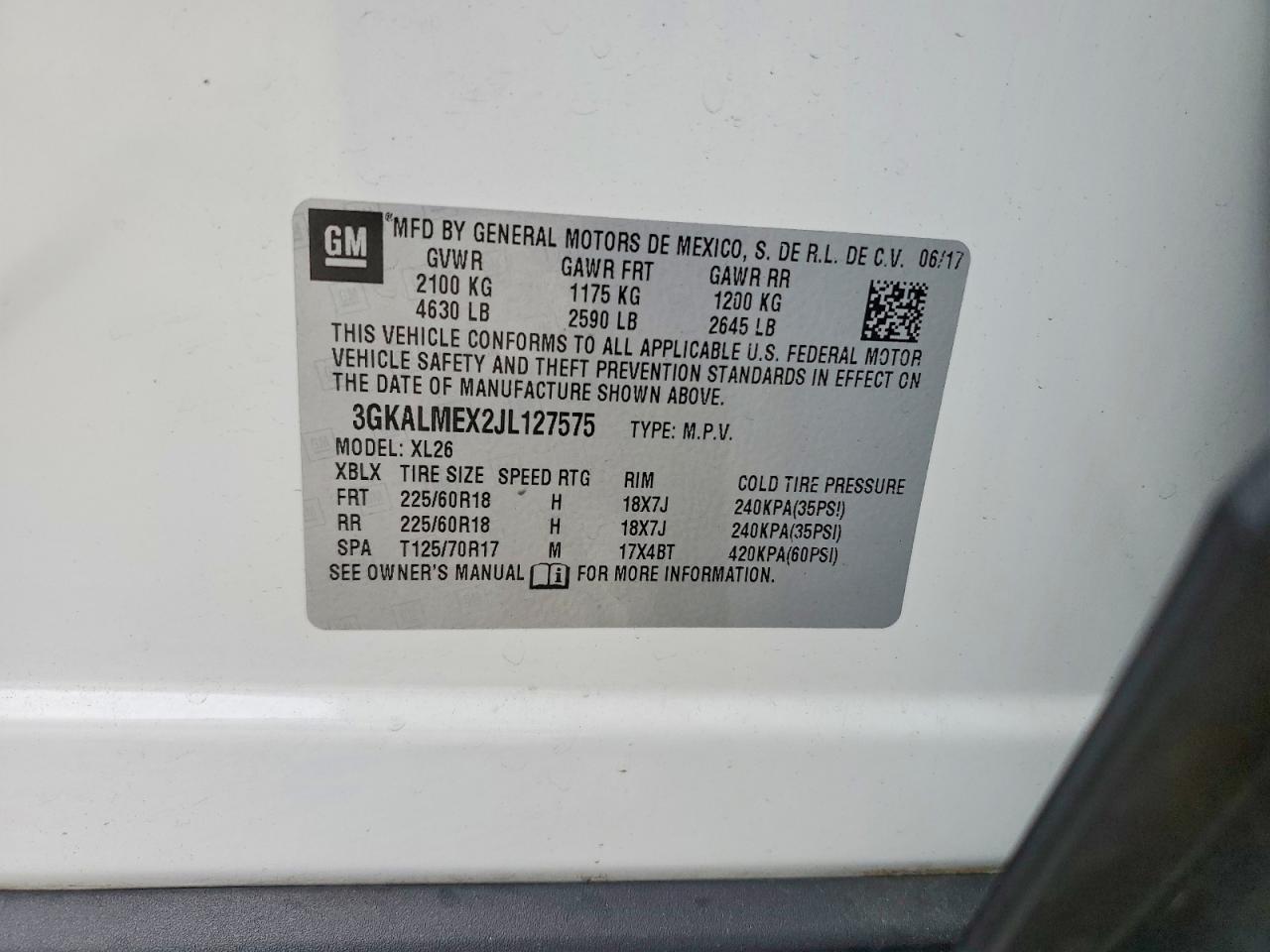 2018 GMC TERRAIN SLE photo 13