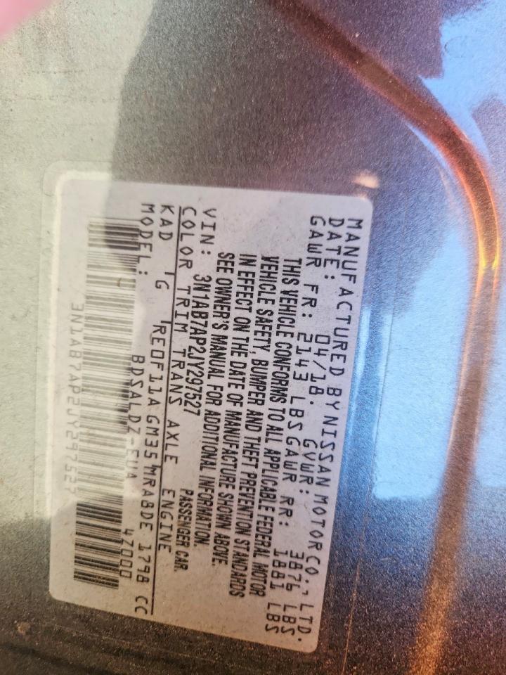 2018 NISSAN SENTRA S photo 12