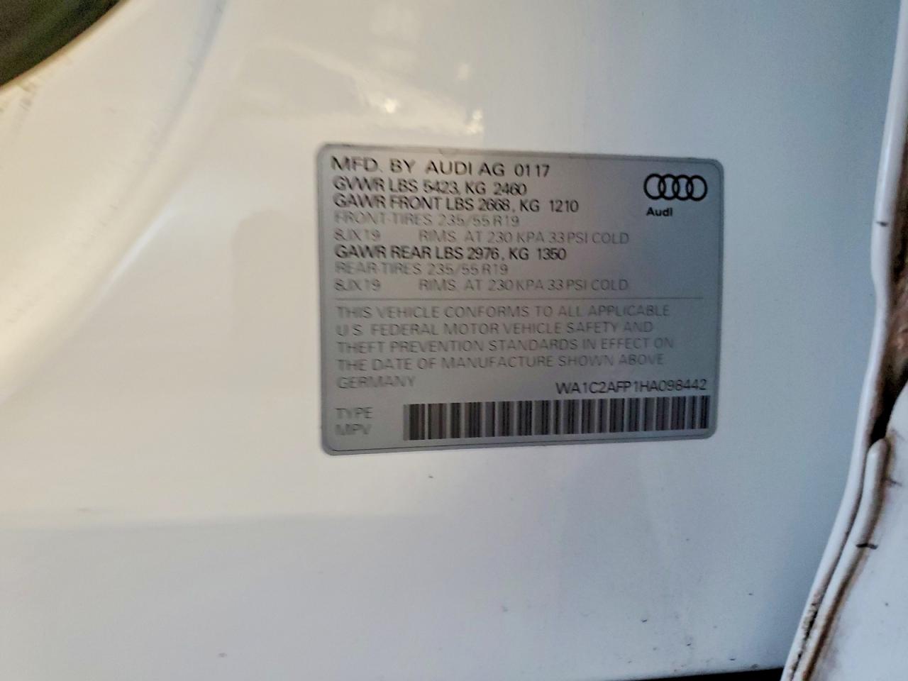 2017 AUDI Q5 PREMIUM photo 13
