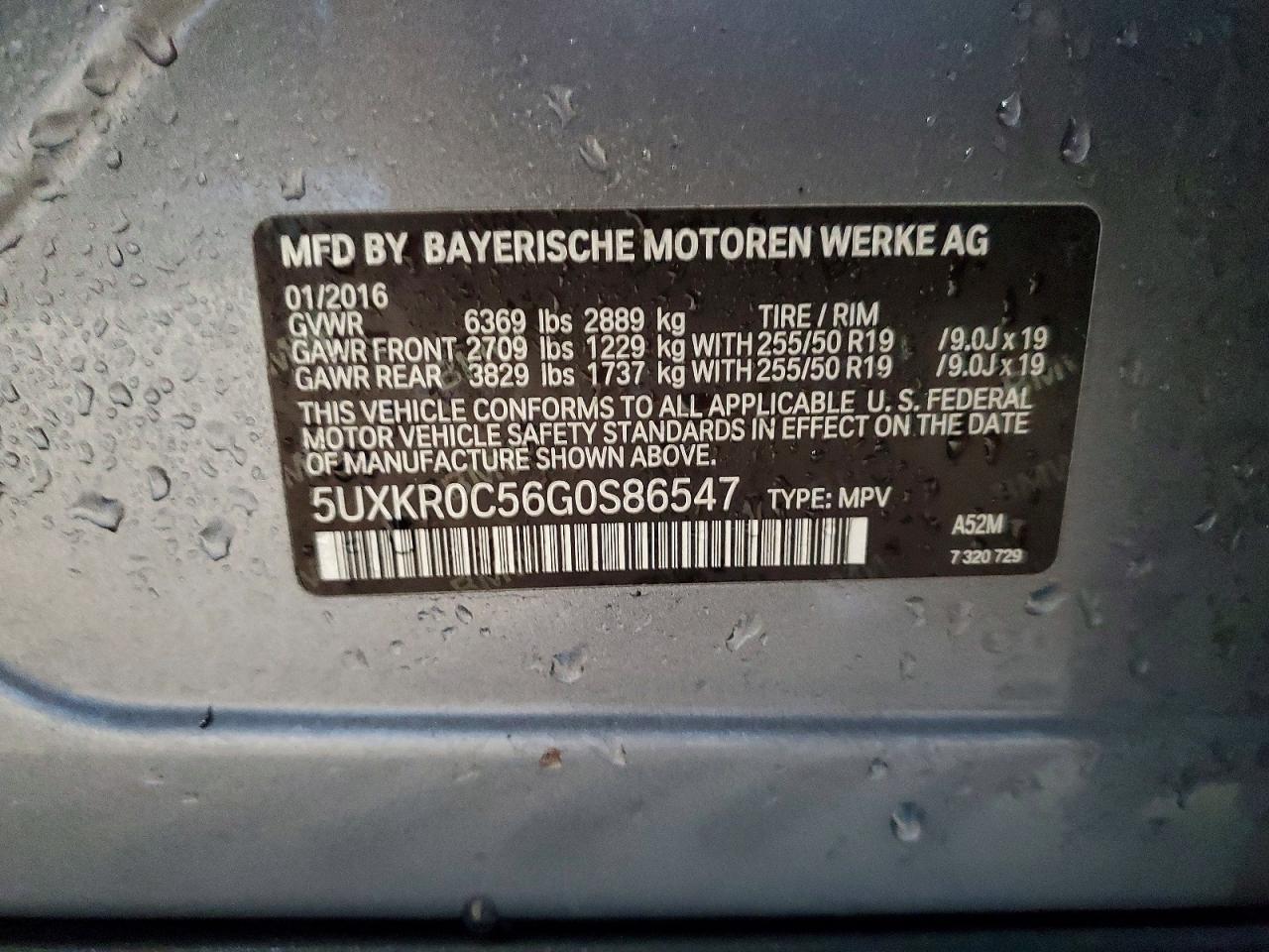 2016 BMW X5 XDRIVE35I photo 37