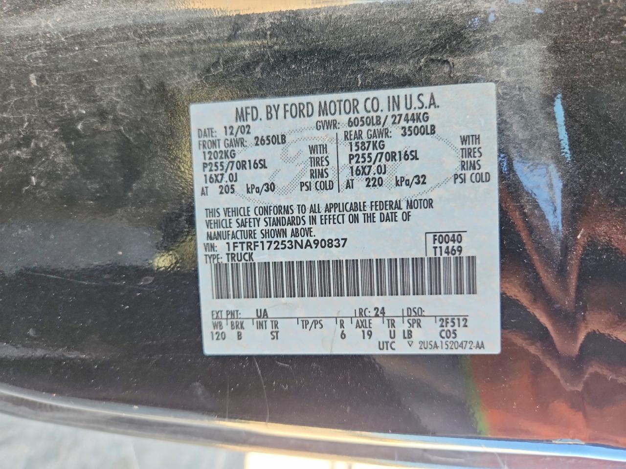 2003 FORD F150 photo 12