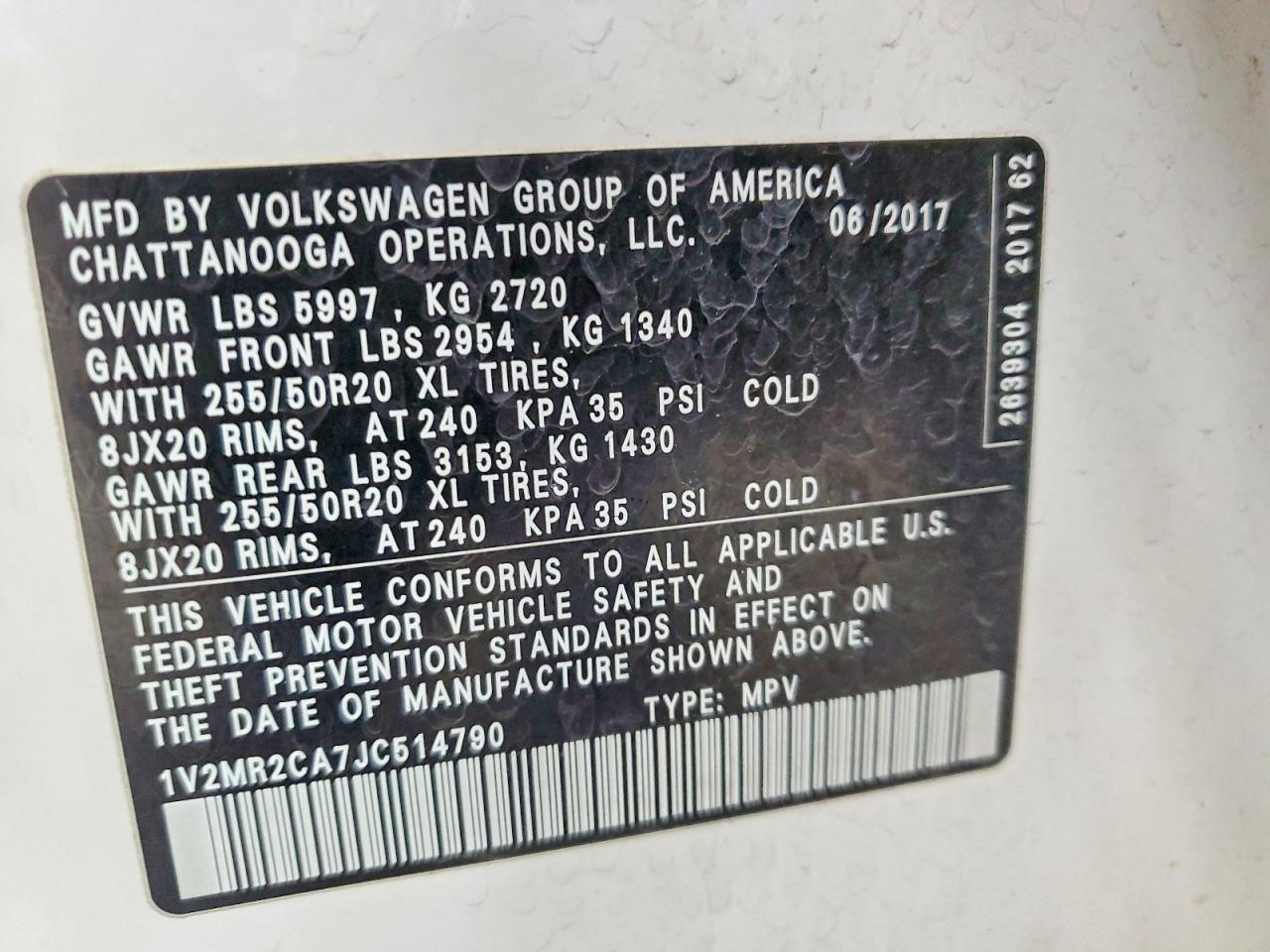 2018 VOLKSWAGEN ATLAS SEL photo 25