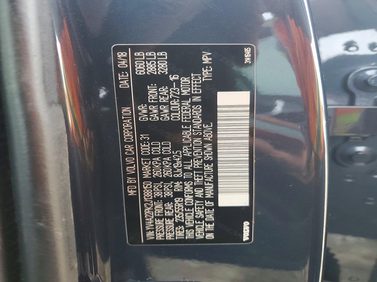 2018 VOLVO XC90 T6 photo 40