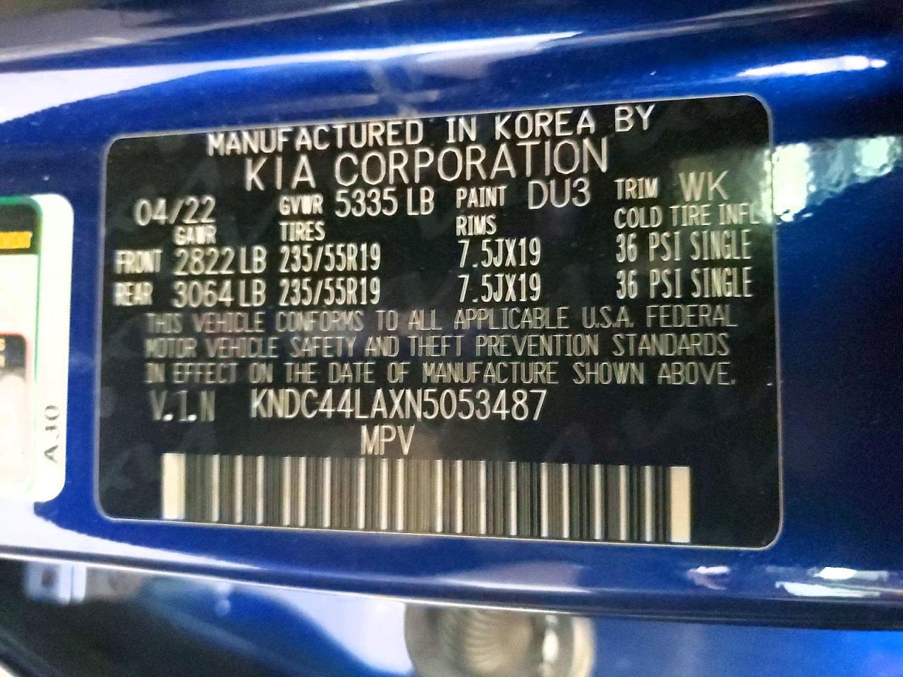2022 KIA EV6 GT LINE photo 27