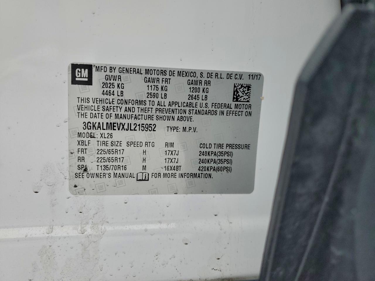 2018 GMC TERRAIN SLE photo 13